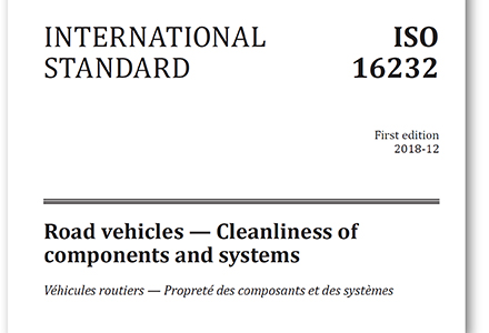 ISO 16232 Technical Cleanliness Standard